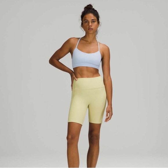 Lululemon Ribbed Contoured High-Rise Short 8" Dew Green Size 14 - Picture 1 of 10